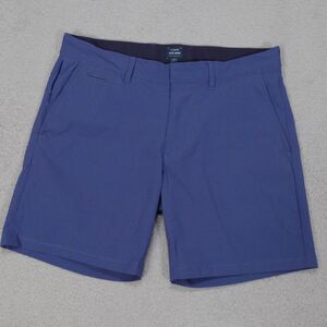 J Crew Tech Shorts Men’s Size 33x7" Blue Moisture Wicking Fabric